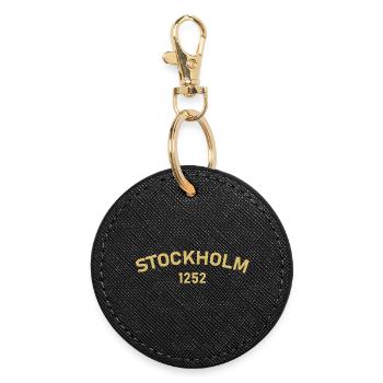 Stockholm 1252 - Round Keyring - black - Front