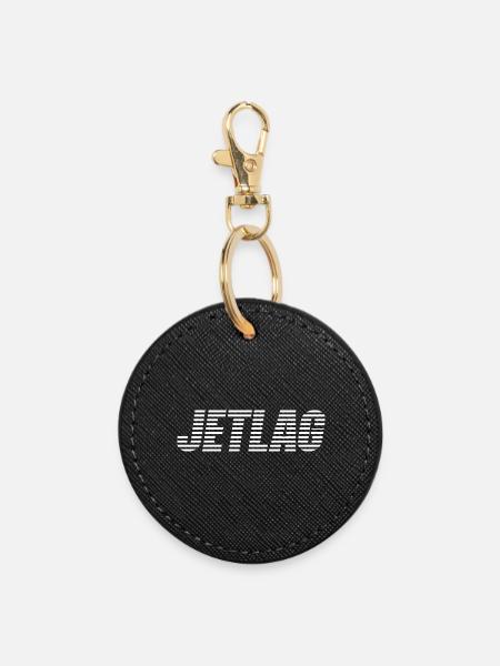 Jetlag  - Runder Schlüsselanhänger - Schwarz
