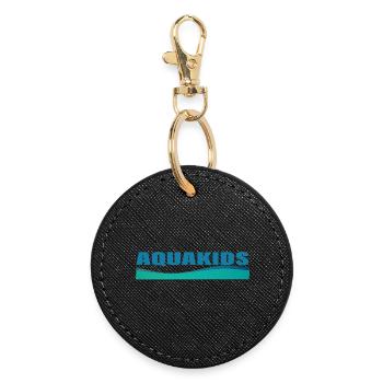 AQUAKIDS - Porte-clés rond - noir - Devant