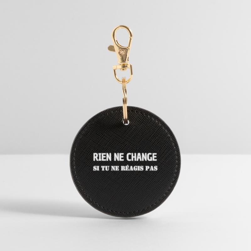 Nothing changes if you don't react Round Keyring