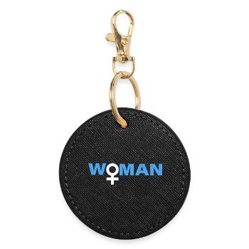 Woman - Round Keyring - black - Front