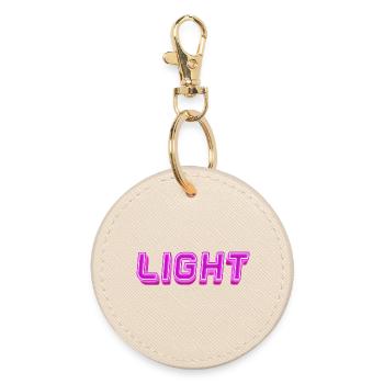 Lumière néon Lumière de Lettrage - Porte-clés rond - huître - Devant