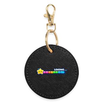 Chargement du niveau de joueur - Porte-clés rond - noir - Devant