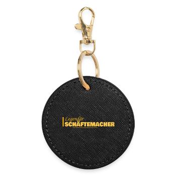 Schaeftemacher as a job - Round Keyring - black - Front