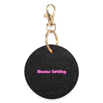 Mamas favorite - Round Keyring - black - Front