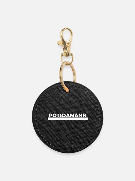 POTSDAMANN - Runder Schlüsselanhänger - Schwarz
