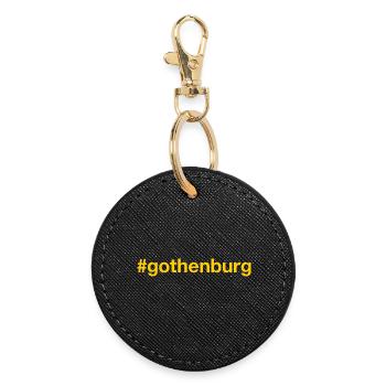 GOTHENBURG Sweden Schweden - Runder Schlüsselanhänger - Schwarz - Vorne