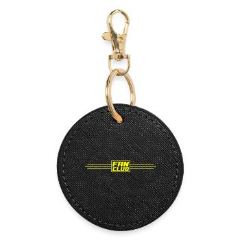 Équipe du Fan Club - Porte-clés rond - noir - Devant