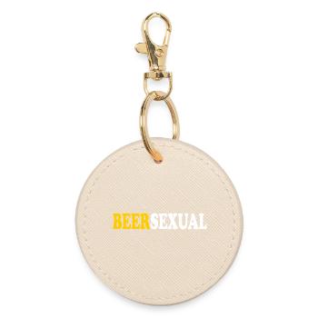 beersexual - Round Keyring - oyster - Front