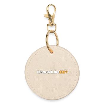 I'm not crazy, am I!? - Round Keyring - oyster - Front