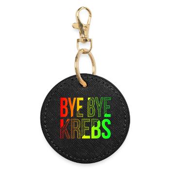 Bye Bye Kreps Rainbow Design - Porte-clés rond - noir - Devant