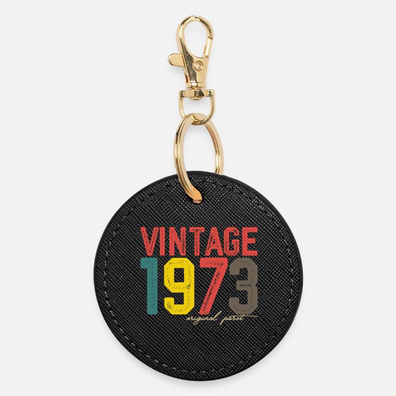 Millésime 1973 Partie originale - Porte-clés rond - noir