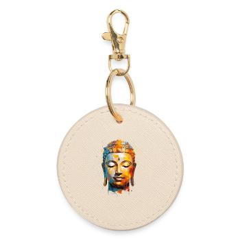 Conception de Bouddha - Porte-clés rond - huître - Devant