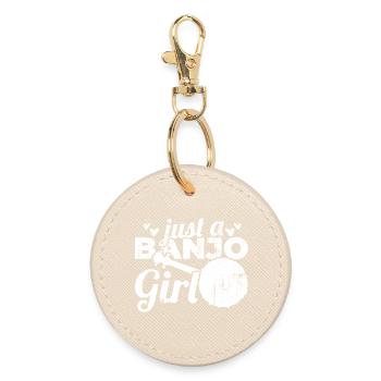 Juste une fille de banjo - Porte-clés rond - huître - Devant
