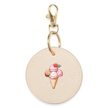 Crème glacée - Porte-clés rond - huître - Devant