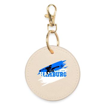 Fußball Hamburg Norden Fan - Runder Schlüsselanhänger - Auster - Vorne