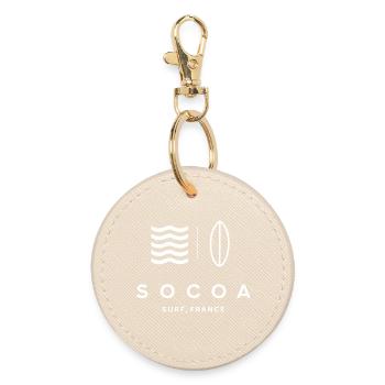 Design Surf in socoa - Runder Schlüsselanhänger - Auster - Vorne