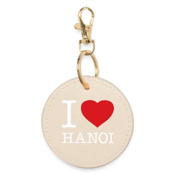 I LOVE HANOI - Runder Schlüsselanhänger - Auster - Vorne