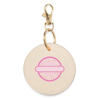 First name Lotti - Round Keyring - oyster - Front