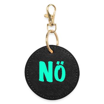 Lower Austria - no desire - anti - against - Round Keyring - black - Front