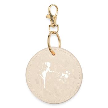 Fée de conte de fées avec magie du cœur - Porte-clés rond - huître - Devant