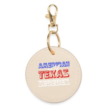 Américain jusqu’à la sécession du Texas - Porte-clés rond - huître - Devant