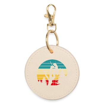 Cadeau drôle de menuisier - Porte-clés rond - huître - Devant