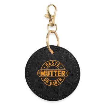 Meilleure fête des mères - Porte-clés rond - noir - Devant