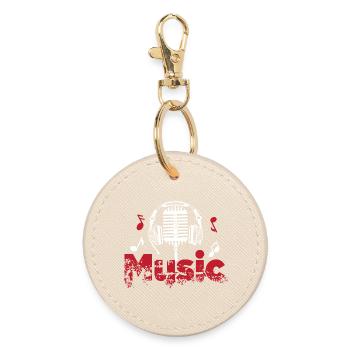 Musique - Micro - Paroles - Conception sonore - Porte-clés rond - huître - Devant