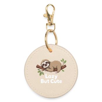 Paresseux mais mignon – Paresseux de Kawaii - Porte-clés rond - huître - Devant