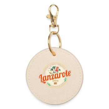 Lanzarote, Îles Canaries Espagne Souvenir Vintage - Porte-clés rond - huître - Devant