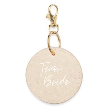 Team Bride - Round Keyring - oyster - Front