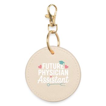 Future Physician Assistant Style - Round Keyring - oyster - Front