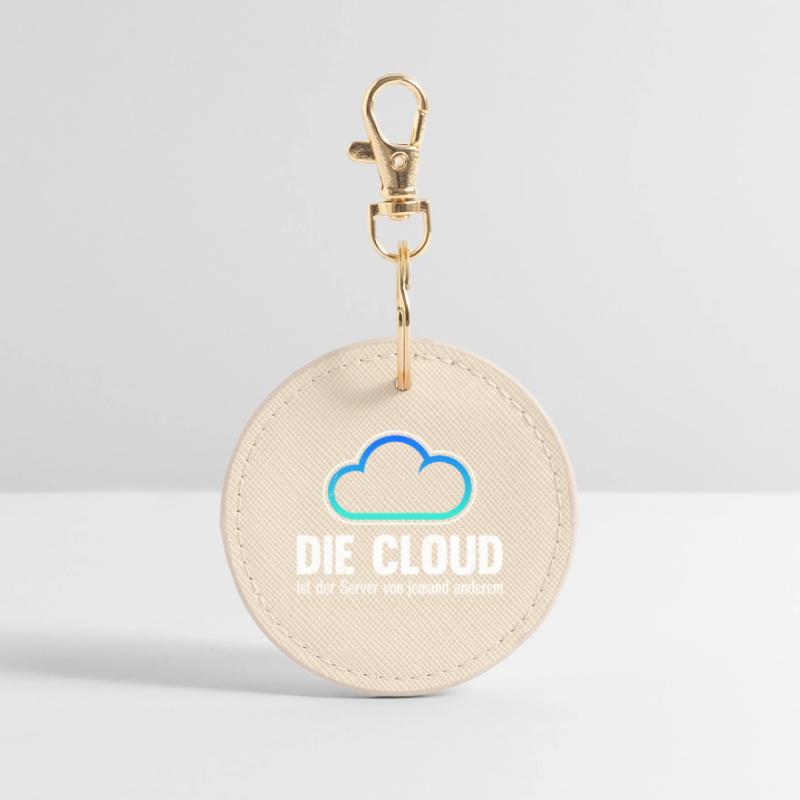 Coder THE CLOUD IS SOMEONE ELSE'S SERVER Round Keyring