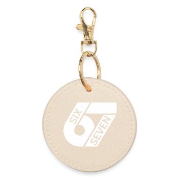 Six Seven Memes - Round Keyring - oyster - Front