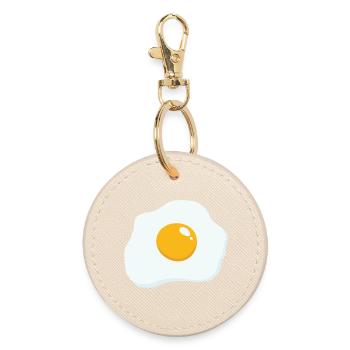 Sunny Side Up - Round Keyring - oyster - Front