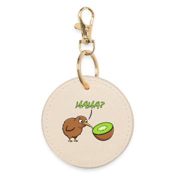 Maman Kiwi Oiseau Drôle Fruit Kiwi Nouvelle-Zélande Blague - Porte-clés rond - huître - Devant