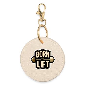 Perfect Gym Gift for Bodybuilding - Round Keyring - oyster - Front
