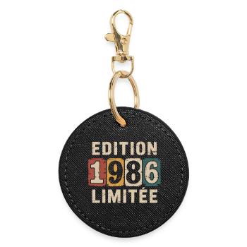 Edition 1986 Limitée - Porte-clés rond - noir - Devant