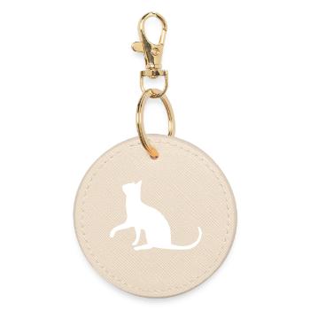 Chat chat chat chat chatte minette minou minou patte - Porte-clés rond - huître - Devant