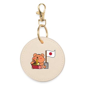 Pop Culture Asian Manga Anime Asia Cartoon - Round Keyring - oyster - Front