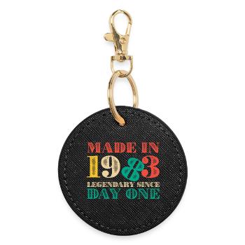 Made in 1993 : Légendaire depuis le premier jour - Porte-clés rond - noir - Devant