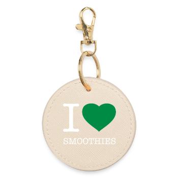 I LOVE SMOOTHIES - Runder Schlüsselanhänger - Auster - Vorne