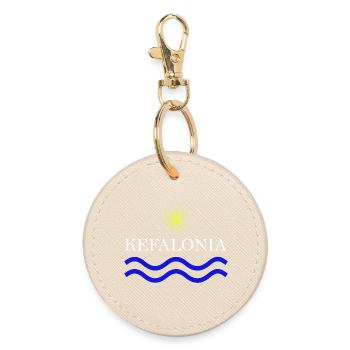 KEFALONIA-Grèce Eau Solaire - Porte-clés rond - huître - Devant
