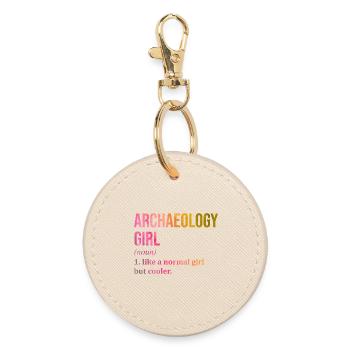 Archaeology - Round Keyring - oyster - Front