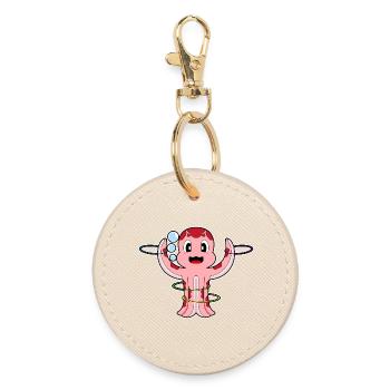 Gymnastique d’entraînement avec cerceau de fitness Octopus - Porte-clés rond - huître - Devant
