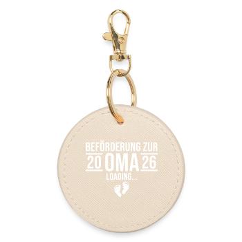 Chargement d'Oma 2026 - Future grand-mère - Porte-clés rond - huître - Devant