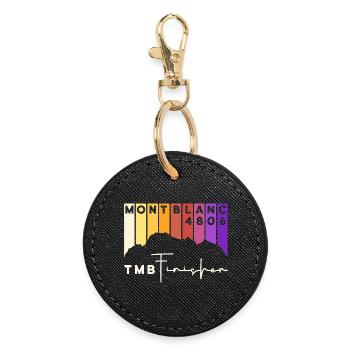 TMB Tour de Mont Blanc Montblanc Finisher - Porte-clés rond - noir - Devant