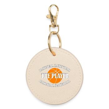 BASKETBALL - THE PLAYER - Round Keyring - oyster - Front