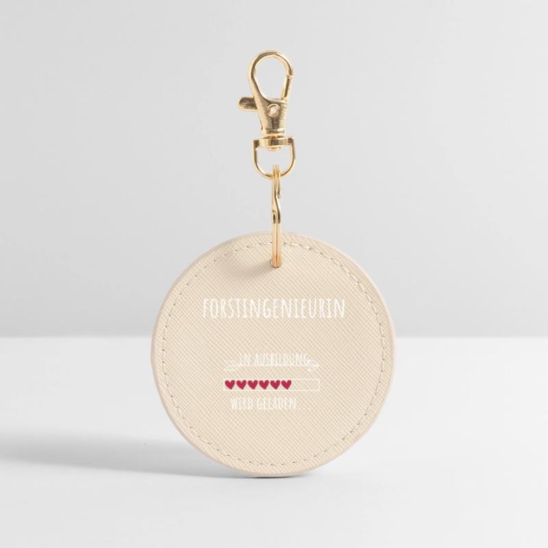 Forest Engineering Studies Profession Training Forestry Round Keyring